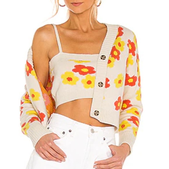 Floral Knit Cardigan - Picture 1 of 11